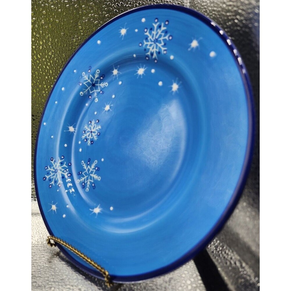 Pfaltzgraff Ice Crystals  Holiday/Winter Snowflakes Salad Plates (Set of Four) - Picture 12 of 16